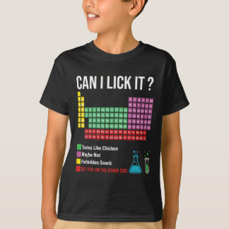T-shirt Can I Lick It Periodic Table Chart Science Teacher