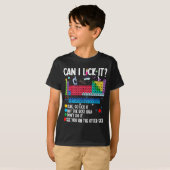 T-shirt Can I Lick It Periodic Table Funny Science Chemist (Devant entier)