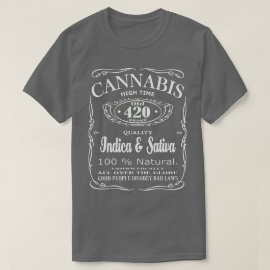 T-shirt canabis (Design devant)