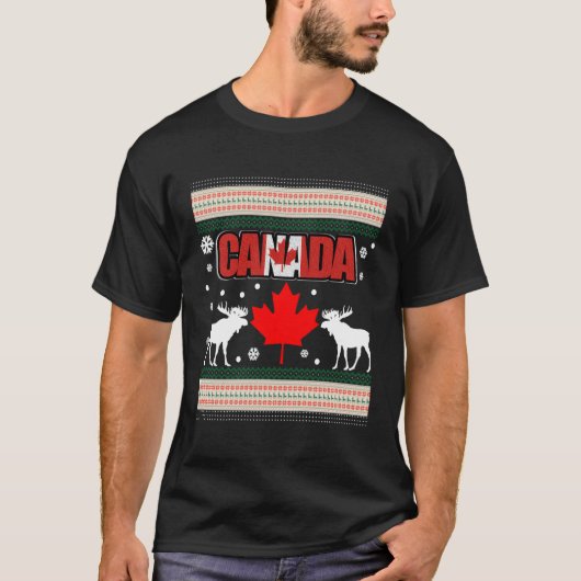 T-shirt Canada Aiguille Sweatermoose Maple Leaf Tea For Ch (Devant)