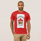 T-shirt CANADA Cartoon 3 "Sociable!" (Devant entier)