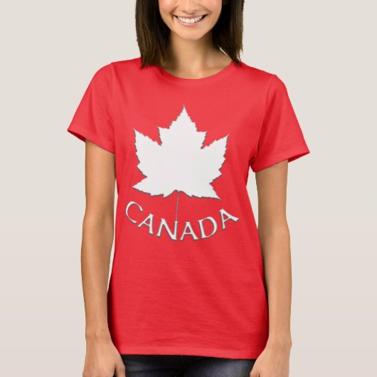 T-shirt Canada chemise Cool féminine rétro Canada (Devant)