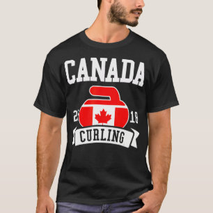 T-shirt Canada Curling 2018 Canadian Dark