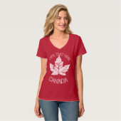 T-shirt Canada customisé Retro Canada Souvenirs (Devant entier)
