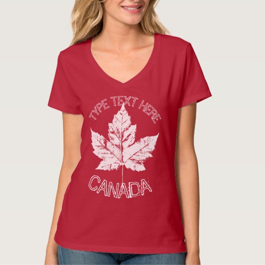 T-shirt Canada customisé Retro Canada Souvenirs (Devant)
