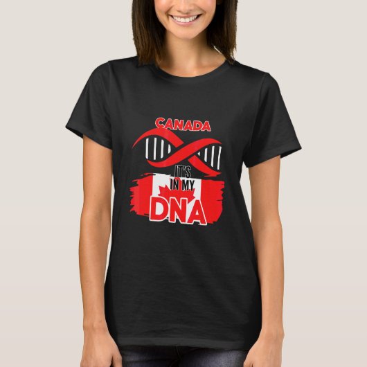 T-shirt Canada dans mon sang (Devant)