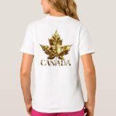 T-shirt Canada de la fille Gold Team Canada Chemis (Dos)