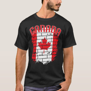 T-shirt Canada Drapeau feuille d'érable Histoire de la fêt
