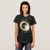 T-shirt CANADA Éclipse solaire totale 8 avril 2024 (Devant entier)