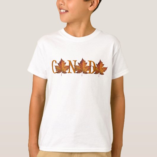 T-shirt Canada enfant Tee - shirt souvenir Canada (Devant)