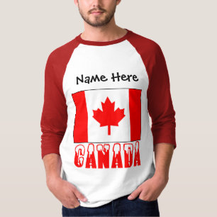 T-shirt Canada et drapeau canadien personnalisés