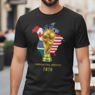 T-shirt Canada États-Unis Mexique Fan de football 