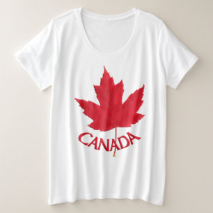 T-shirt Canada Femmes Plus Taille Souvenir du Cana