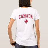 T-shirt Canada + Feuille d'érable (Dos)