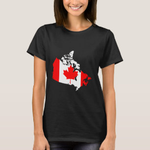 T-shirt Canada, Feuille d'érable, Canadien, J'aime le Cana