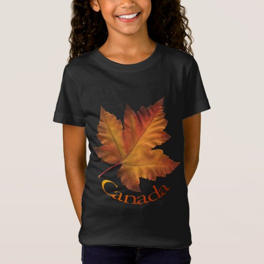 T-shirt Canada Feuille d'érable pour fille Souveni (Devant)