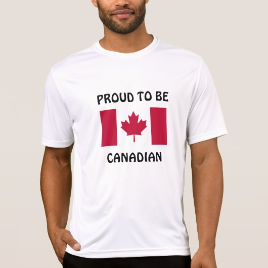 T-shirt Canada : Fière d'être canadienne (Devant)