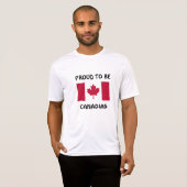 T-shirt Canada : Fière d'être canadienne (Devant entier)