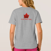T-shirt Canada fille Custom Canada Chemise (Dos)