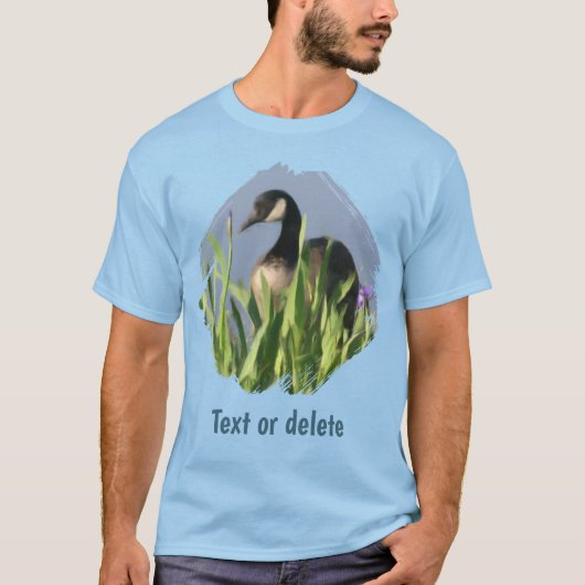T-shirt Canada Goose Irises Animal Art Personalized (Devant)