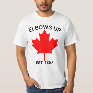 T-shirt Canada hausse les coudes, chemise de soutien à la 
