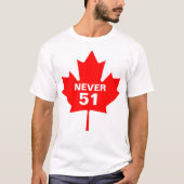 T-shirt Canada Jamais 51 (Devant)