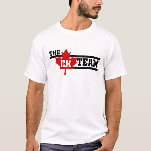 T-shirt Canada L'équipe EH Feuille d'érable Bonne fête du  (Devant)