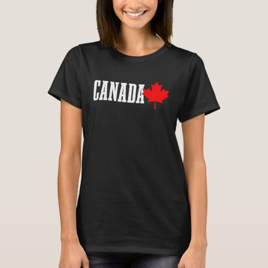 T-shirt Canada Maple Leaf Canadian Flag Pride (Devant)