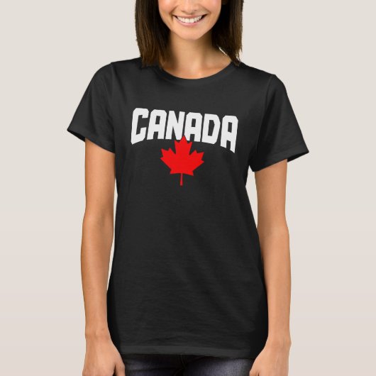 T-shirt Canada Maple Leaf Canadian Flag Pride  1 (Devant)