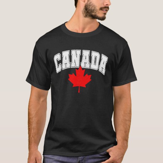 T-shirt Canada Maple Leaf Canadian Flag Pride  6 (Devant)