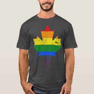 T-shirt Canada Maple Leaf LGBTQ Gay pride Égalité
