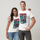 T-shirt Canada Mode de but squelette attaquant nations dyn (Unisexe)