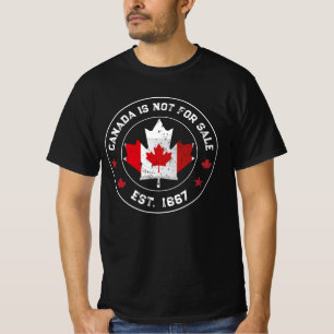 T-shirt canada n'est pas à vendre Est 1867 Drapeau canadie