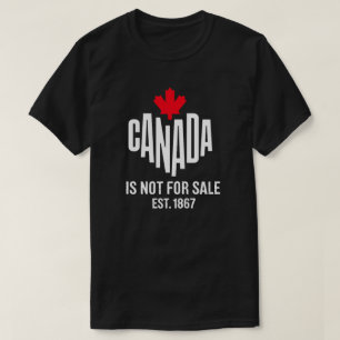 T-shirt Canada n'est pas à vendre - Fière chemise canadien
