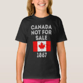 T-shirt Canada non à vendre - Fière et patriotique (Devant)