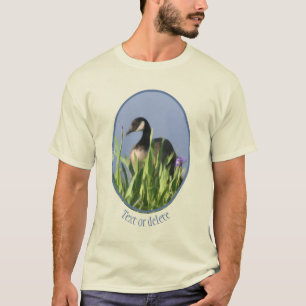 T-shirt Canada Oie Irises Nature Peinture Personnalisée