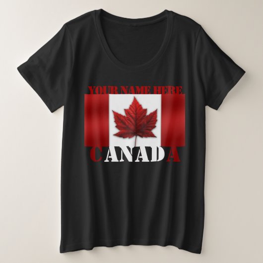 T-shirt Canada Personnalisé Plus Taille Chemise Ca (Design devant)