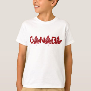 T-shirt Canada pour enfants Chemises Souvenir Cana