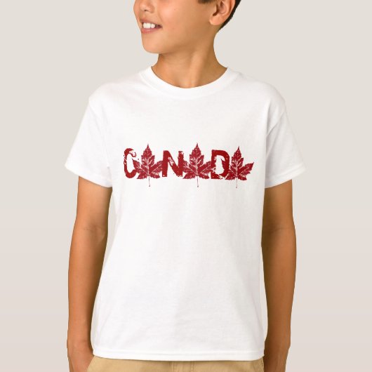 T-shirt Canada pour enfants Chemises Souvenir Cana (Devant)