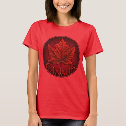 T-shirt Canada pour femmes Souvenir Feuille d'érab (Devant)