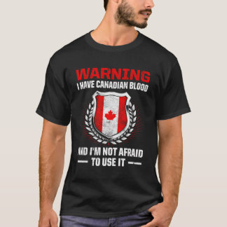 T-shirt Canada Racines canadiennes Patrimoine canadien Fiè
