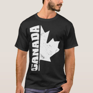 T-shirt Canada USA Amérique Hockey Canadian Maple Leaf