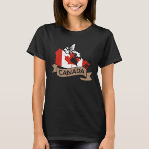 T-shirt Canada USA Amérique Hockey Canadian Maple Leaf 4