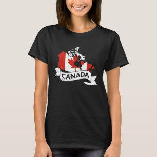T-shirt Canada USA Amérique Hockey Canadian Maple Leaf 6