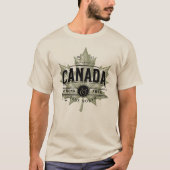 T-shirt Canada Véritable Nord Fort et libre (Devant)