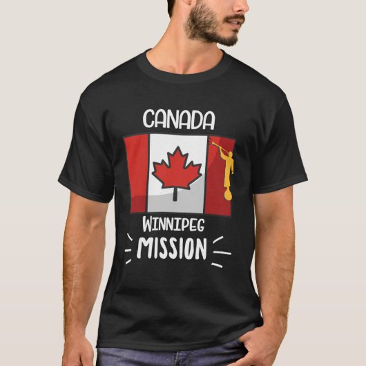 T-shirt Canada Winnipeg Mormon LDS Mission Missionary (Devant)