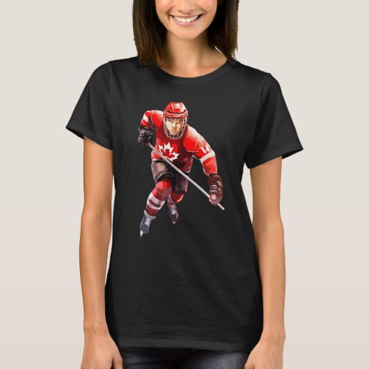 T-shirt Canada Women Men Hockey (Devant)