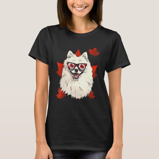 T-shirt Canadian American Eskimo Maple Tree Leaf Canada Fl (Devant)