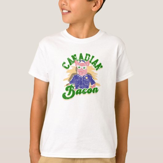 T-shirt Canadian Bacon - weed (Devant)