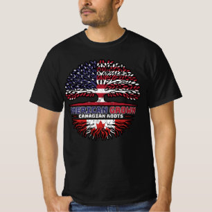 T-shirt Canadian Canada US American États-Unis